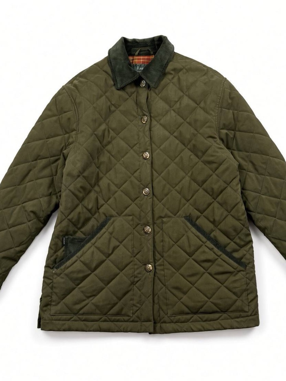 Lauren Ralph Lauren Maryland Quilted Jacket Olive Green Size S